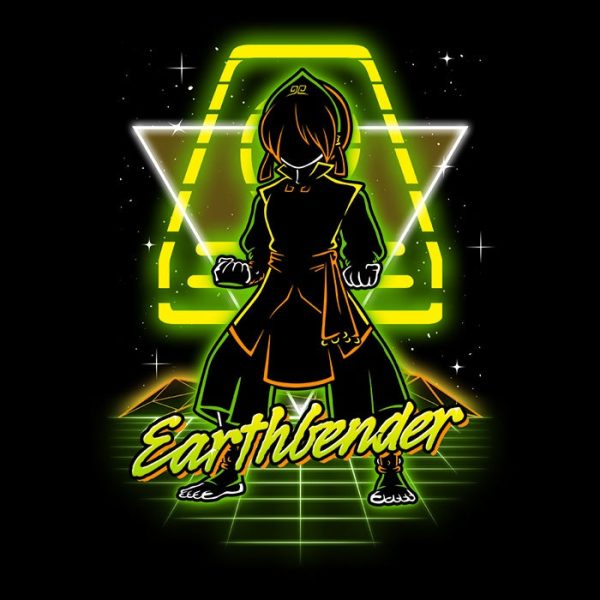 Retro Earthbender - Throw Pillow Online Sale - Image 2
