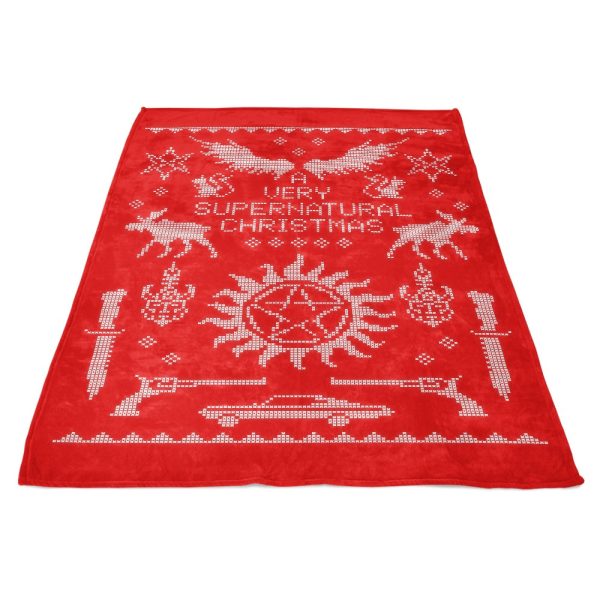A Very SPN Sweater - Fleece Blanket on Sale