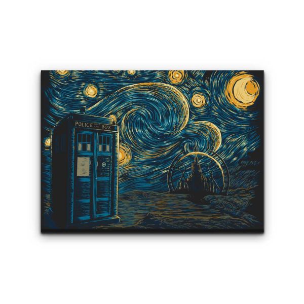 Starry Gallifrey - Canvas Print Fashion