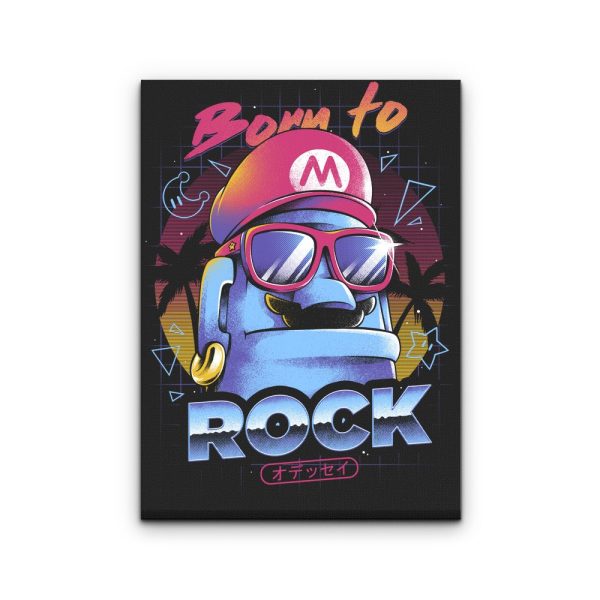 Born to Rock - Canvas Print Fashion