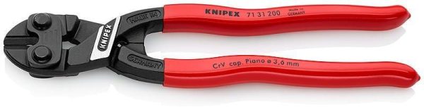 Knipex 8-Inch Lever Action Mini-Bolt Cutter With Notch Cheap