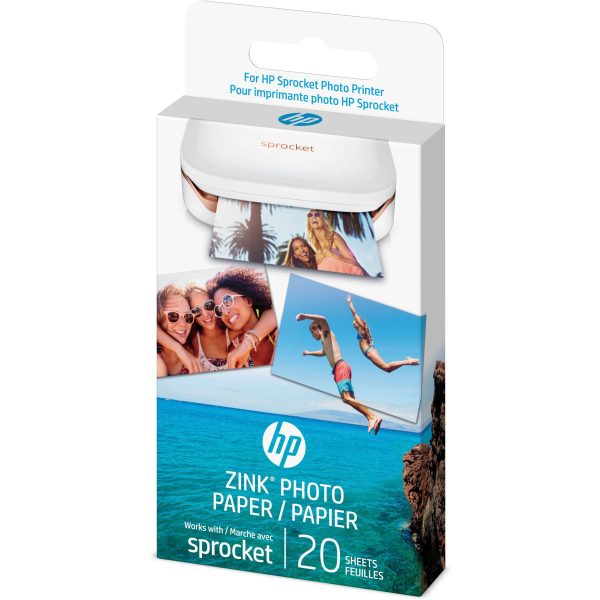 HP Zero Ink (ZINK) Print Photo Paper for Sprocket 20 2x3-inch Sheets Online Hot Sale - Image 2